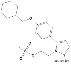 1H-Pyrrole-1-ethanol, 2-[4-(cyclohexylmethoxy)phenyl]-5-methyl-,methanesulfonate (ester)